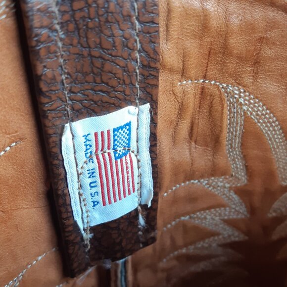 NOCONA SZ 11D Brown Men's Leather Western Boots - Picture 8 of 14